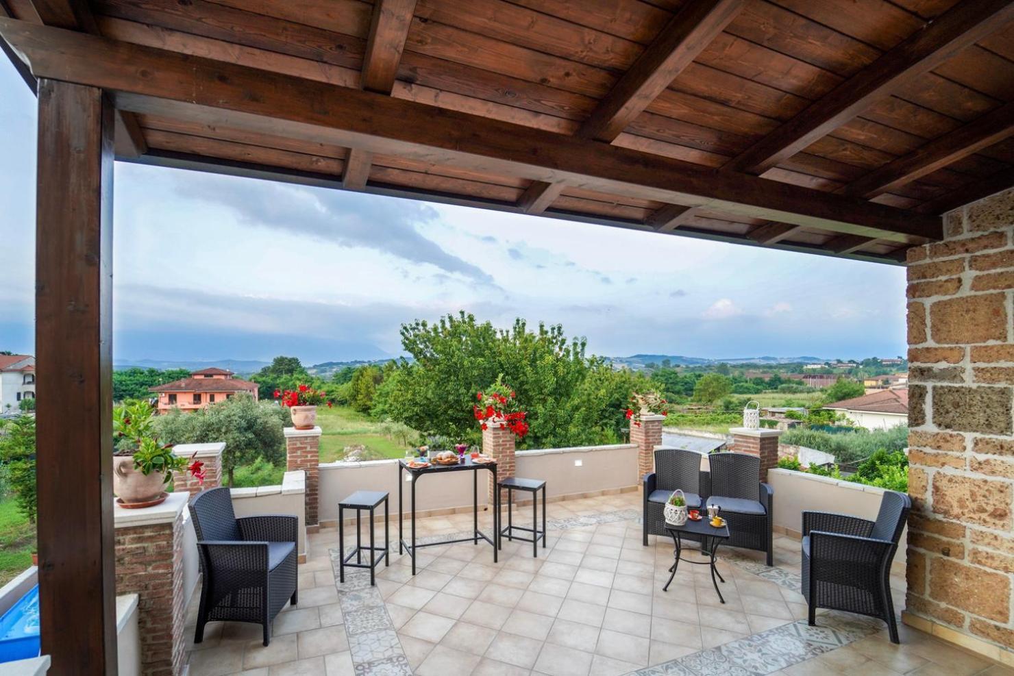 Villa Falcone Alvignano Esterno foto
